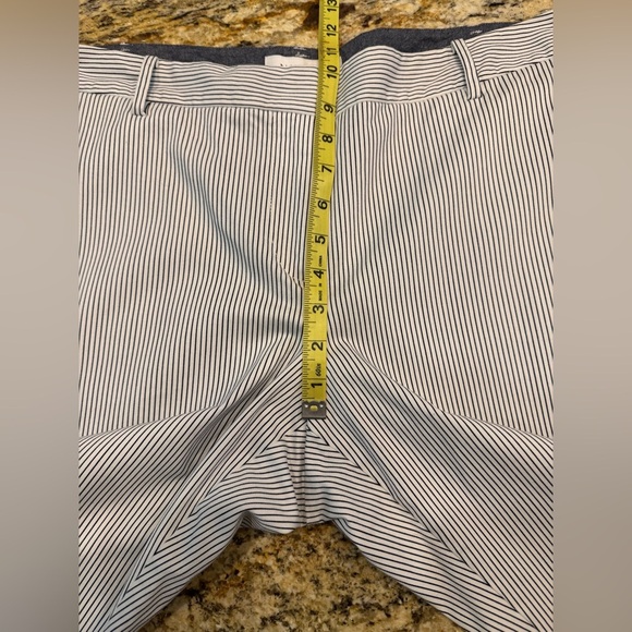 Nautica Navy Striped Chino Crop Pants  Women’s Size 14 - Picture 7 of 8